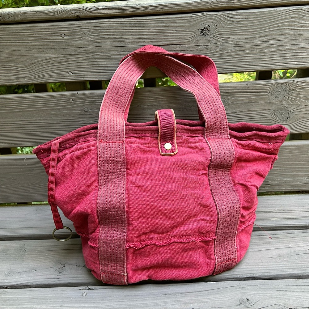Vintage Gap RED Cotton Large Canvas Tote Bag - Picture 2 of 9